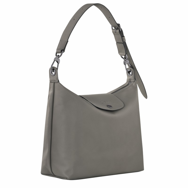 Sac Hobo Longchamp Le Pliage Xtra M Femme Grise Soldes | 10189987P55