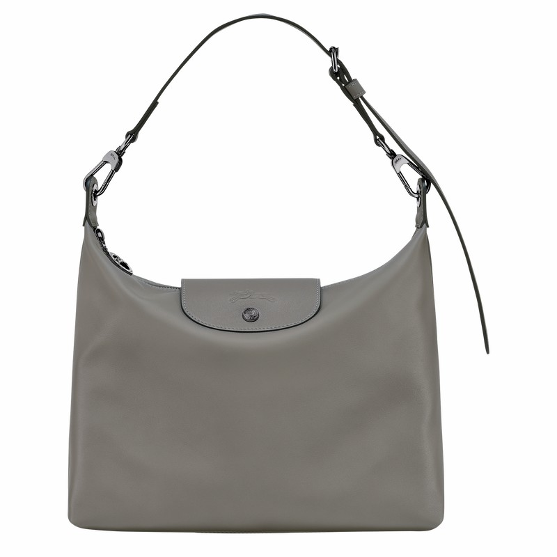 Sac Hobo Longchamp Le Pliage Xtra M Femme Grise Soldes | 10189987P55