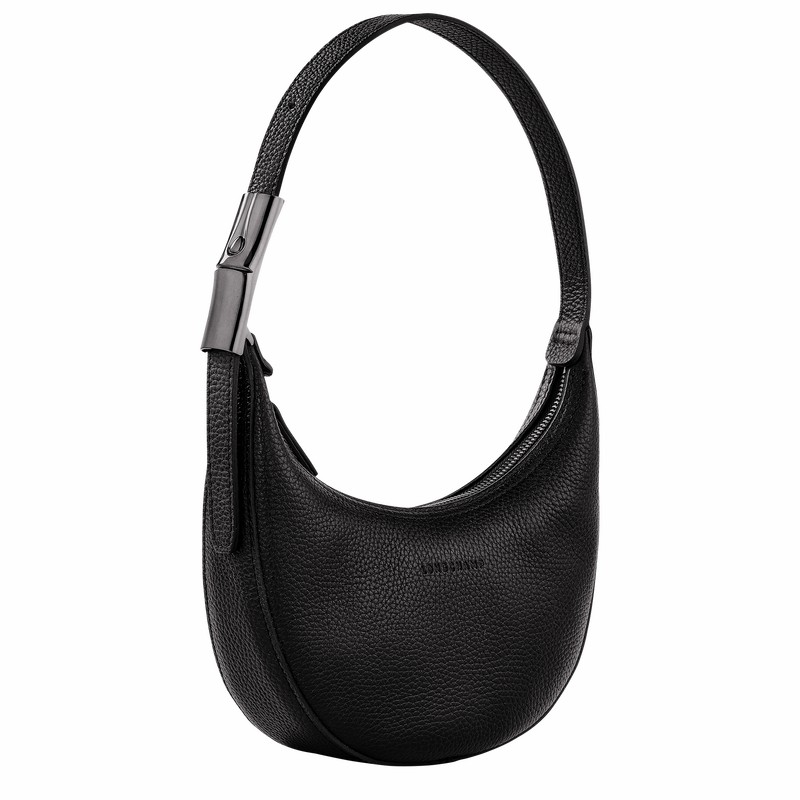 Sac Hobo Longchamp Le Roseau Essential S Femme Noir Soldes | 10217968001