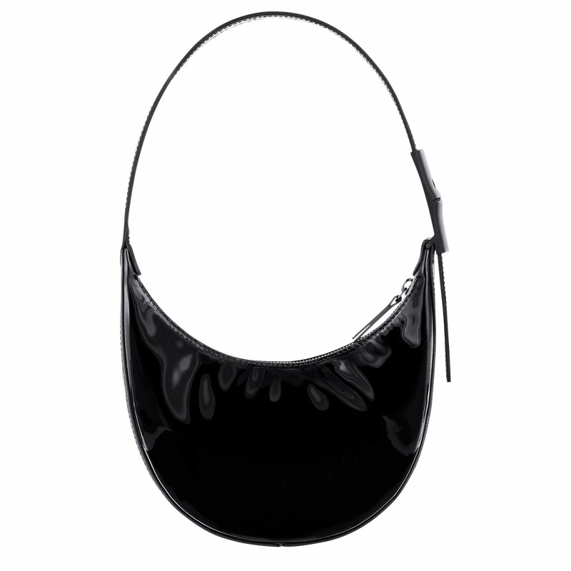 Sac Hobo Longchamp Le Roseau Essential S Femme Noir Soldes | 10217HEZ001