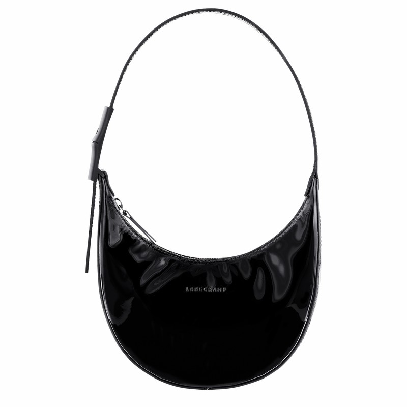 Sac Hobo Longchamp Le Roseau Essential S Femme Noir Soldes | 10217HEZ001