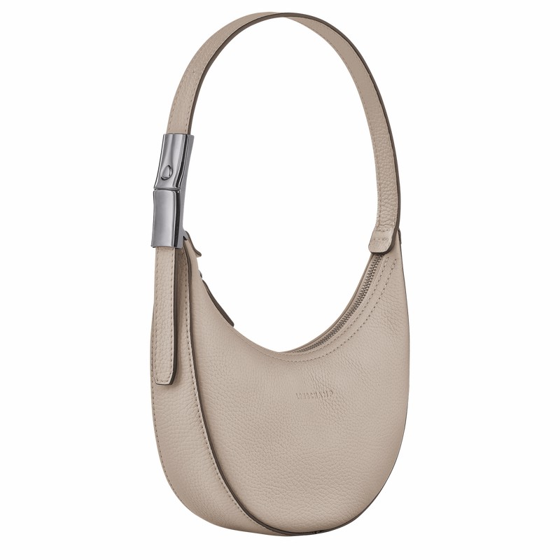 Sac Hobo Longchamp Le Roseau Essential S Femme Grise Soldes | 10217968266