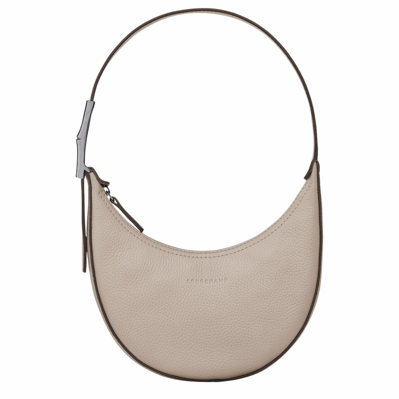 Sac Hobo Longchamp Le Roseau Essential S Femme Grise Soldes | 10217968266