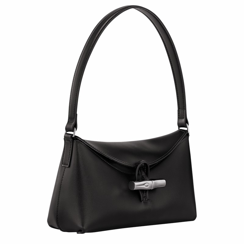 Sac Hobo Longchamp Le Roseau S Femme Noir Soldes | 10230HCL001