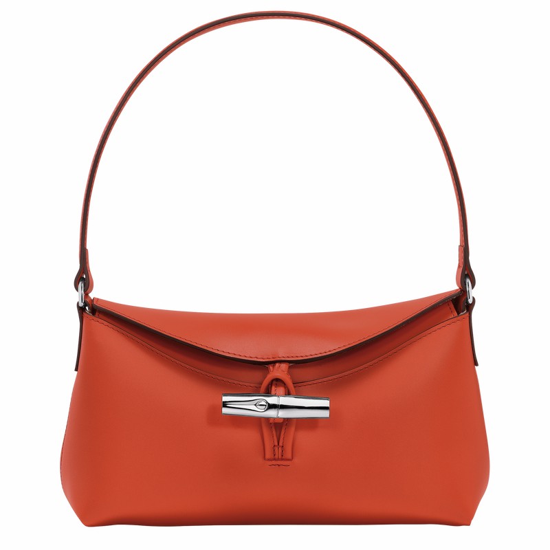 Sac Hobo Longchamp Le Roseau S Femme Orange Soldes | 10230HCL685