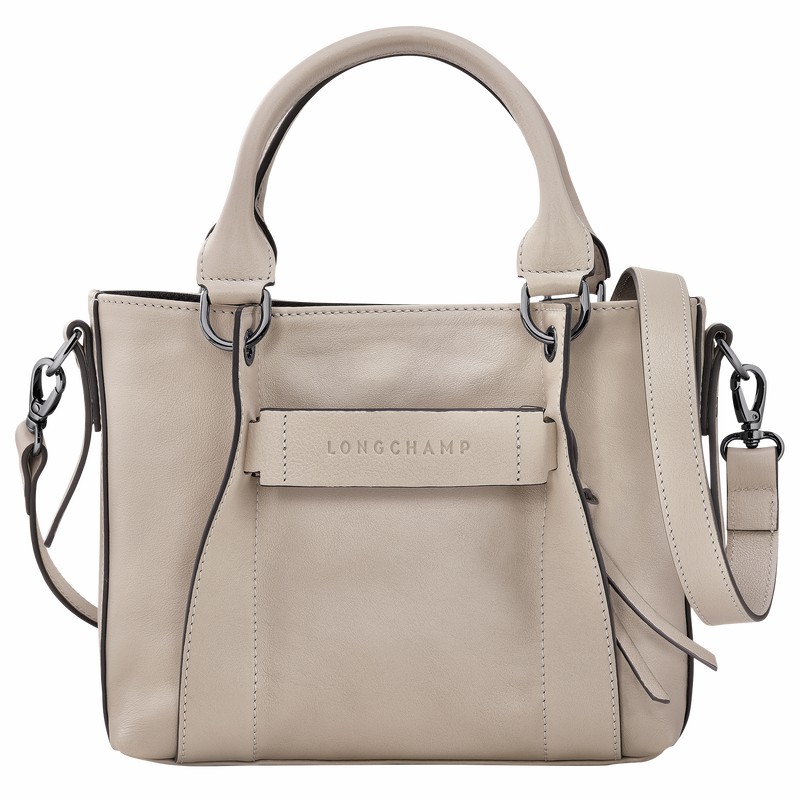 Sac a Main Longchamp 3D S Femme Grise Soldes | 10197HCV299