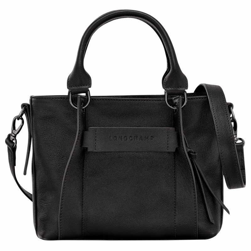 Sac a Main Longchamp 3D S Femme Noir Soldes | 10197HCV001