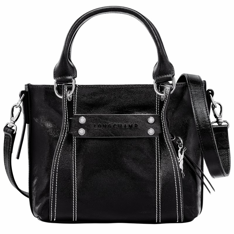 Sac a Main Longchamp 3D S Femme Noir Soldes | 10197HEX001