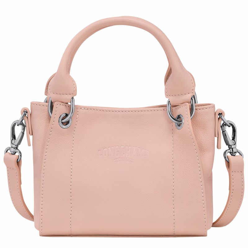 Sac a Main Longchamp 3D XS Femme Beige Soldes | 10254HFA542