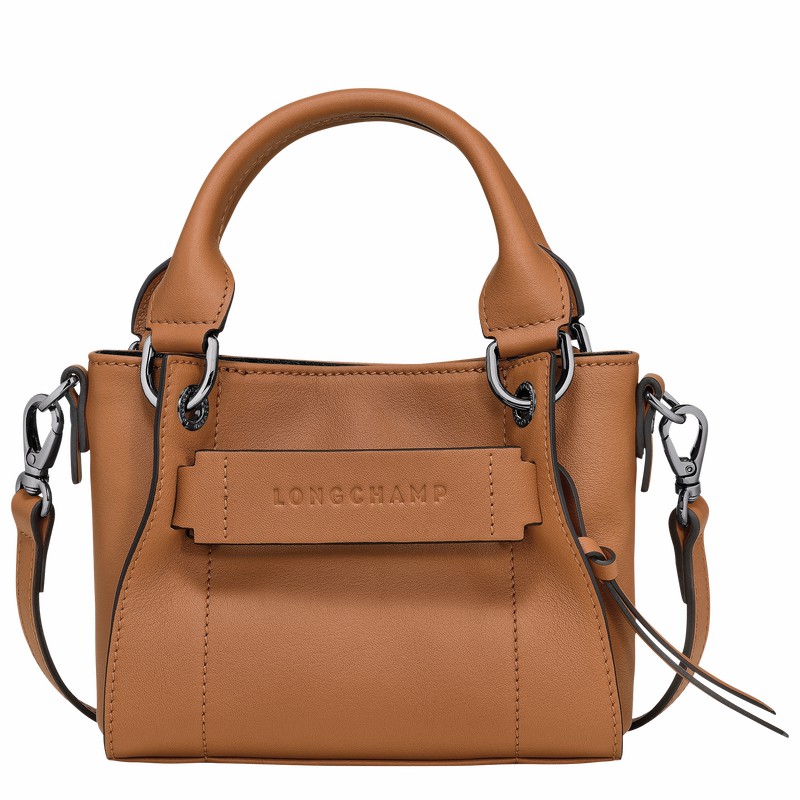 Sac a Main Longchamp 3D XS Femme Beige Soldes | 10254HCV016