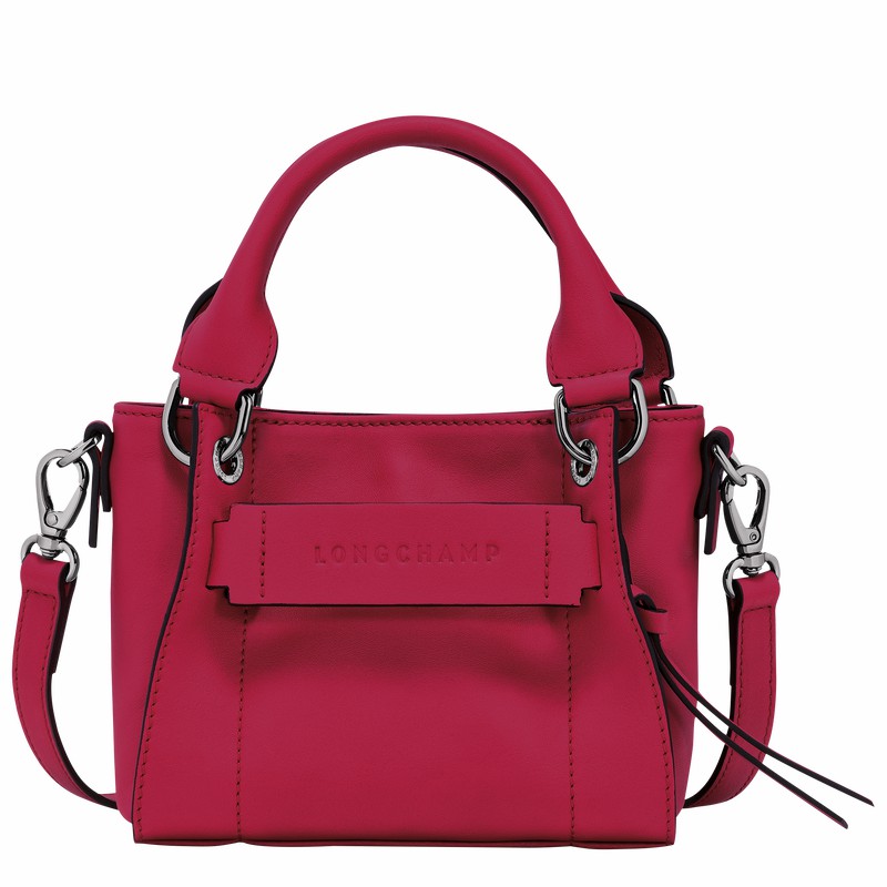 Sac a Main Longchamp 3D XS Femme Fushia Soldes | 10254HCVJ13