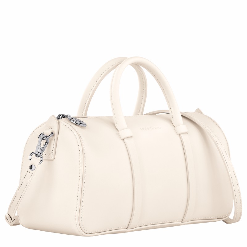 Sac a Main Longchamp Daylong M Femme Blanche Soldes | 10271HFK037