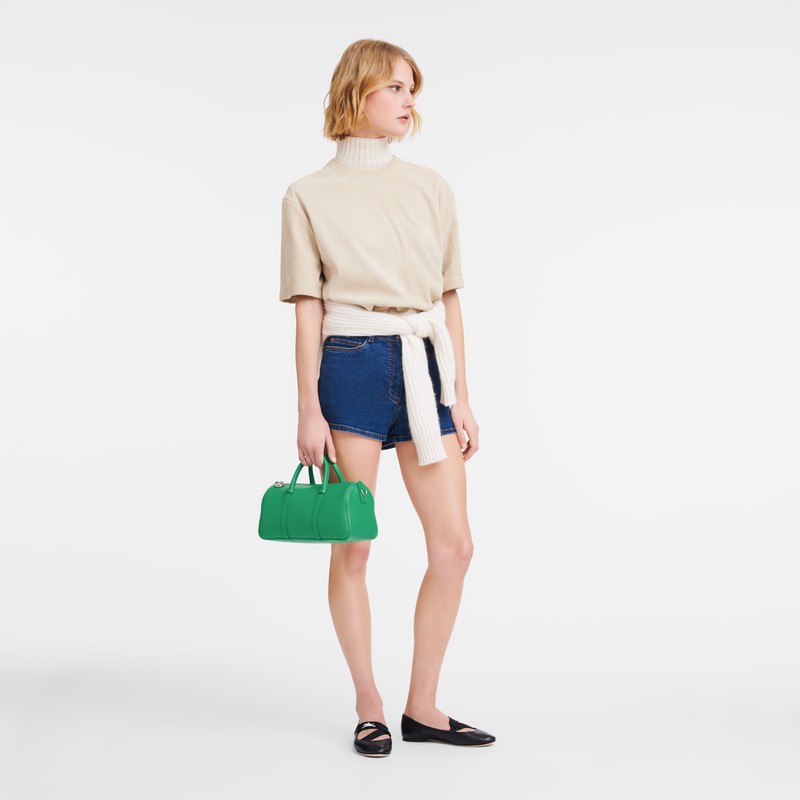 Sac a Main Longchamp Daylong M Femme Vert Soldes | 10271HFK129