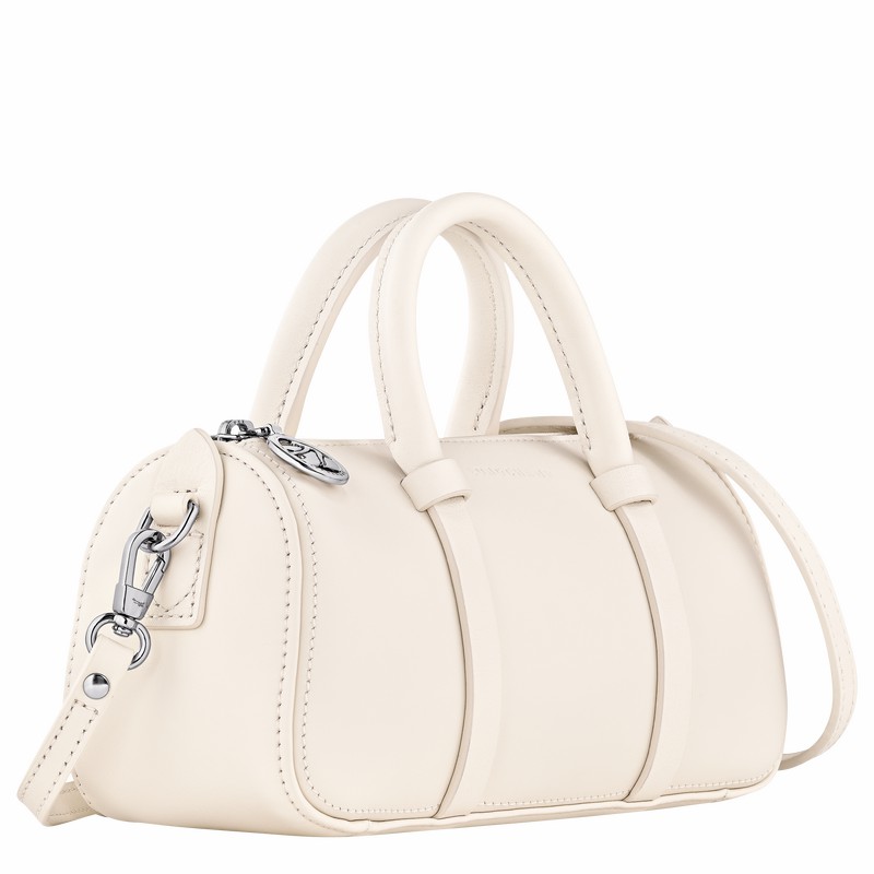 Sac a Main Longchamp Daylong S Femme Blanche Soldes | 10270HFK037