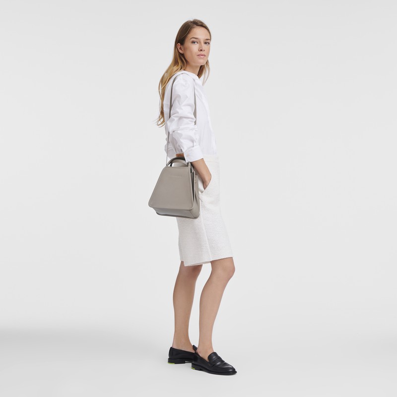 Sac a Main Longchamp Le FOULONNÉ S Femme Grise Soldes | 10233021P55