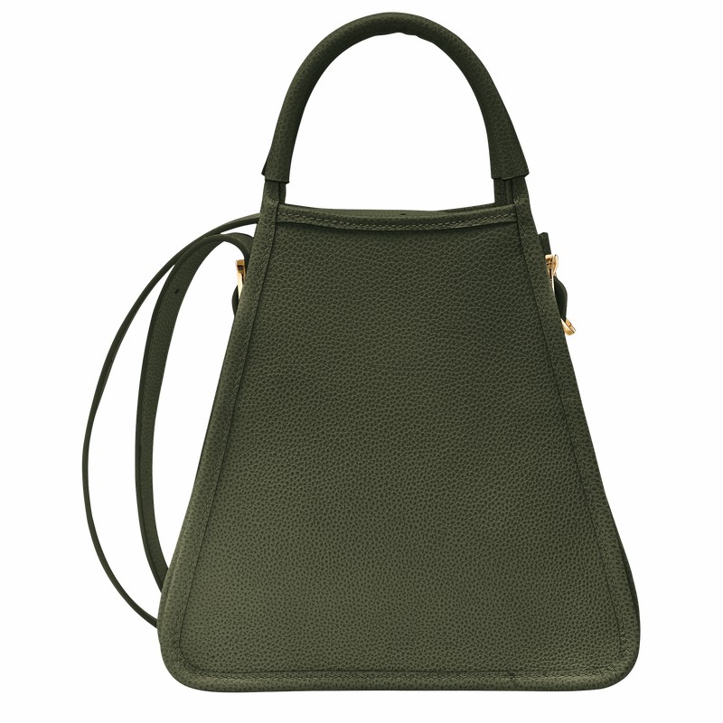 Sac a Main Longchamp Le FOULONNÉ S Femme Kaki Soldes | 10233021892