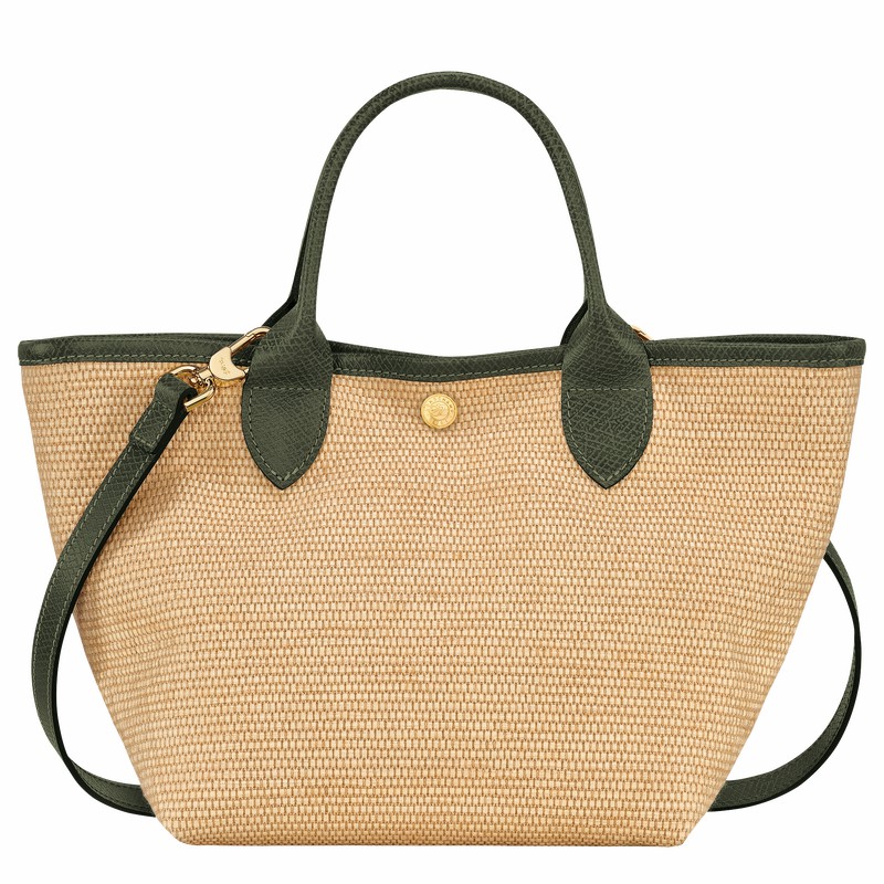 Sac a Main Longchamp Le Panier Pliage S Femme Kaki Soldes | 10144HZB292