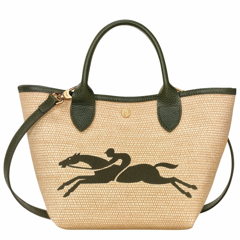 Sac a Main Longchamp Le Panier Pliage S Femme Kaki Soldes | 10144HZB292