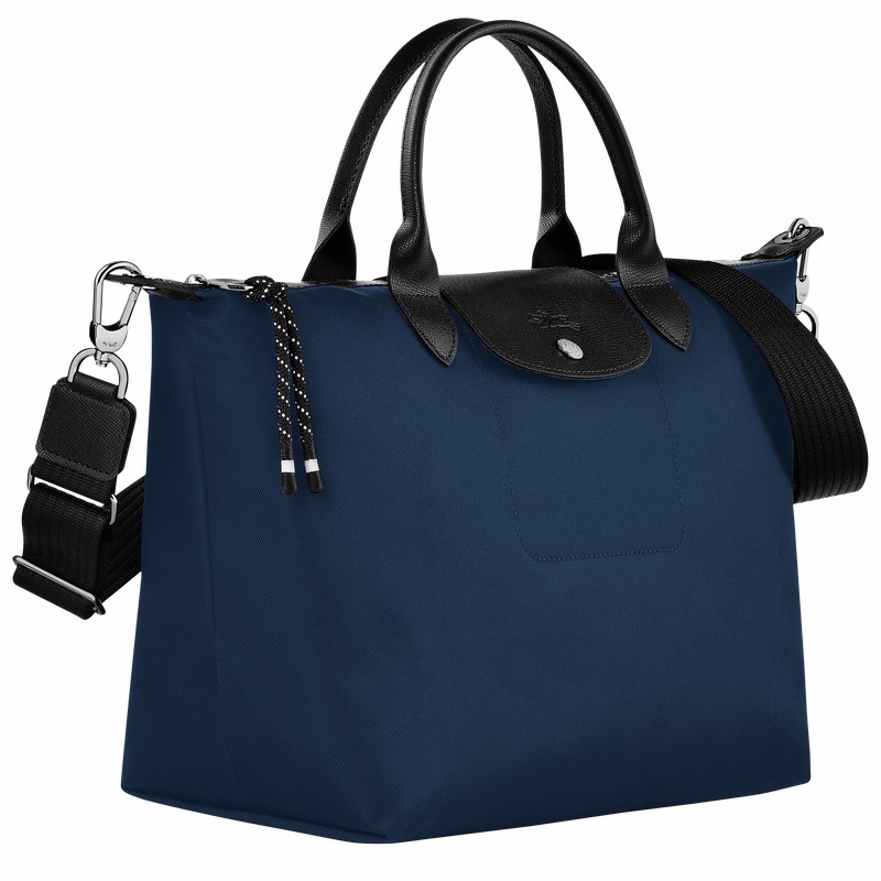 Sac a Main Longchamp Le Pliage Energy L Femme Bleu Marine Soldes | L1515HSR006