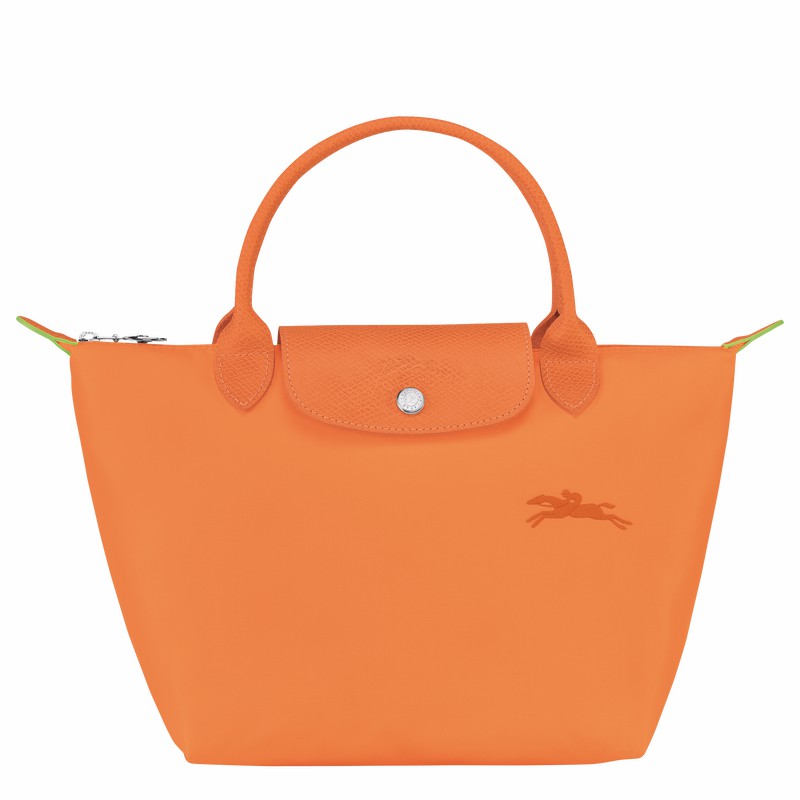 Sac a Main Longchamp Le Pliage Green S Femme Orange Soldes | L1621919P54