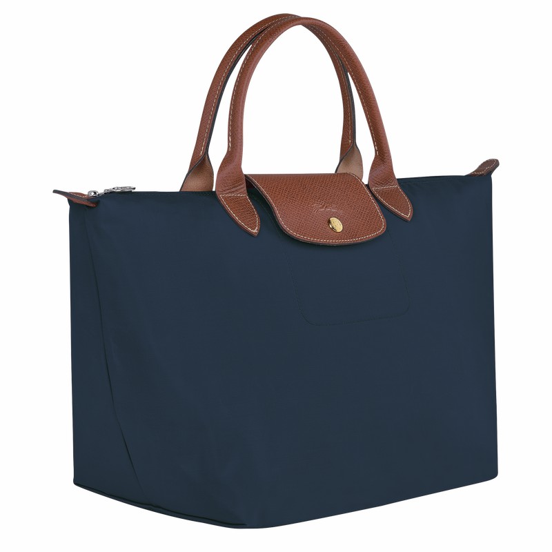 Sac a Main Longchamp Le Pliage Original M Femme Bleu Marine Soldes | L1623089P68