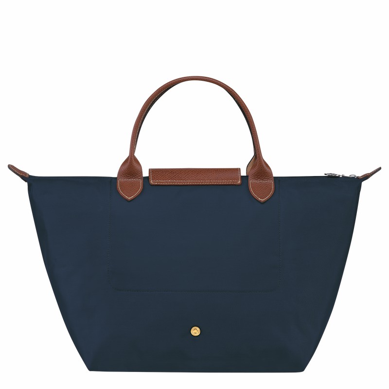 Sac a Main Longchamp Le Pliage Original M Femme Bleu Marine Soldes | L1623089P68