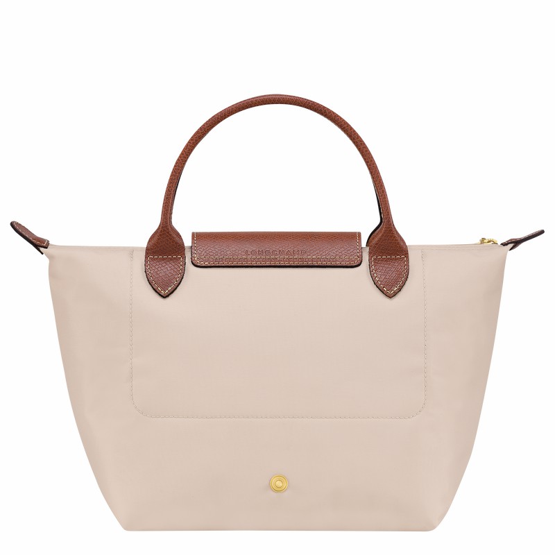 Sac a Main Longchamp Le Pliage Original S Femme Blanche Soldes | L1621089P71