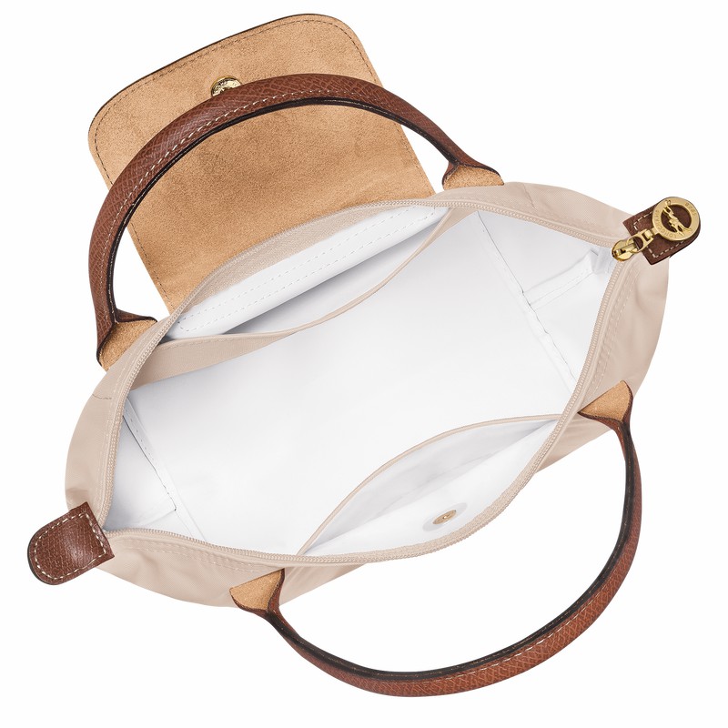 Sac a Main Longchamp Le Pliage Original S Femme Blanche Soldes | L1621089P71