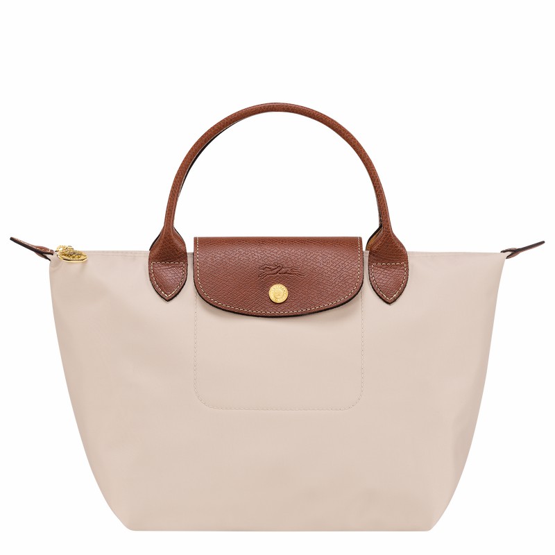 Sac a Main Longchamp Le Pliage Original S Femme Blanche Soldes | L1621089P71