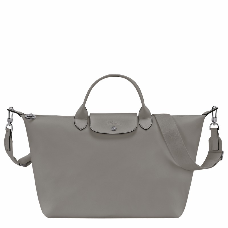 Sac a Main Longchamp Le Pliage Xtra L Homme Grise Soldes | 10201987P55-