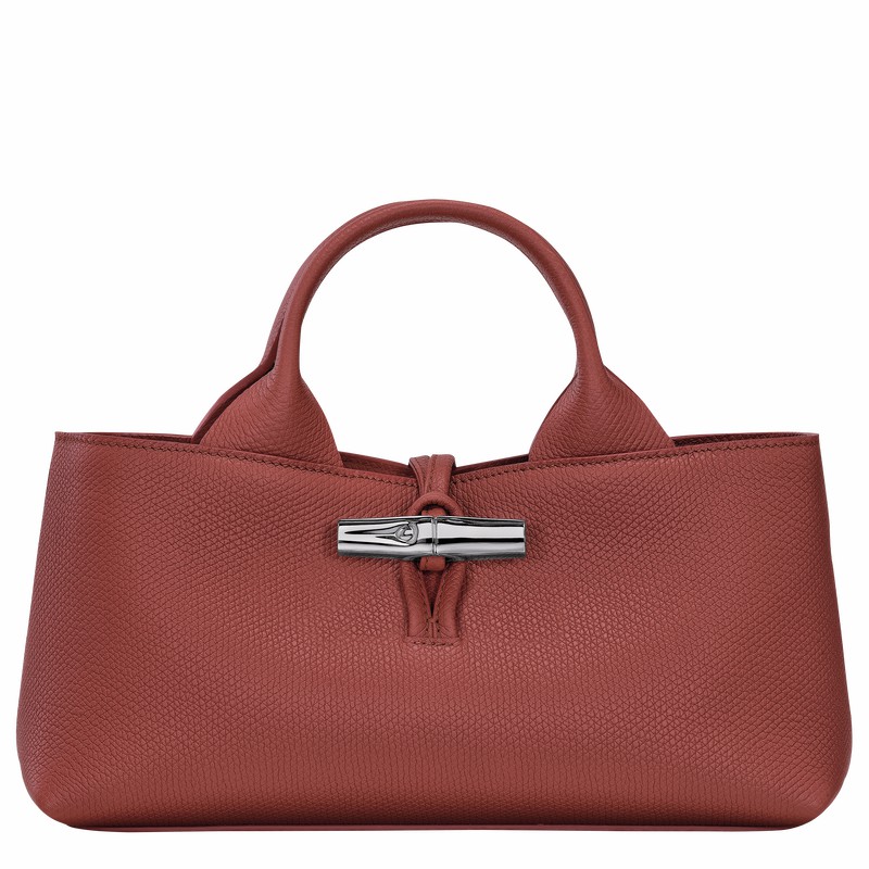 Sac a Main Longchamp Le Roseau S Femme Marron Soldes | 10280HFP404