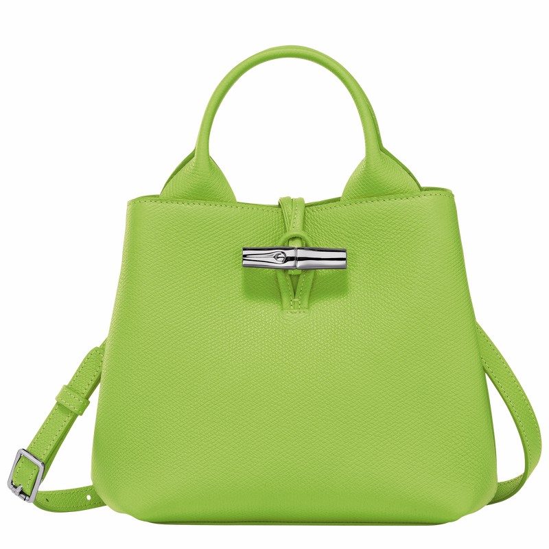 Sac a Main Longchamp Le Roseau S Femme Vert Soldes | 10273HFP355