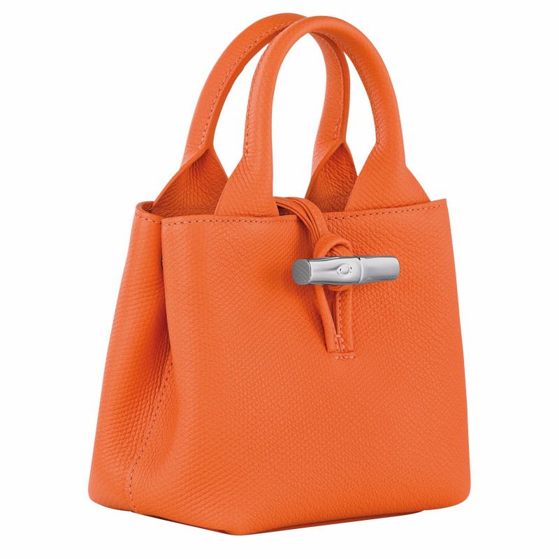 Sac a Main Longchamp Le Roseau XS Femme Orange Soldes | 10278HFP017