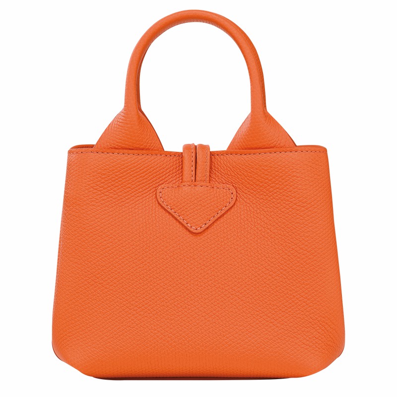 Sac a Main Longchamp Le Roseau XS Femme Orange Soldes | 10278HFP017