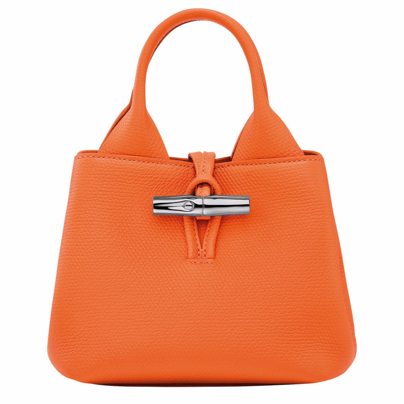 Sac a Main Longchamp Le Roseau XS Femme Orange Soldes | 10278HFP017