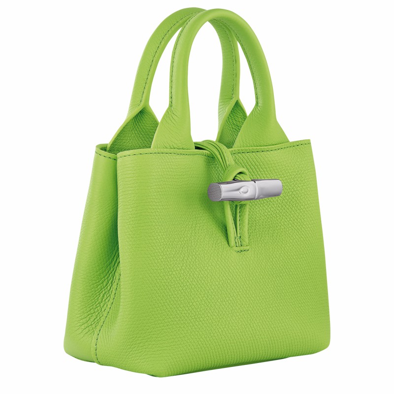 Sac a Main Longchamp Le Roseau XS Femme Vert Soldes | 10278HFP355