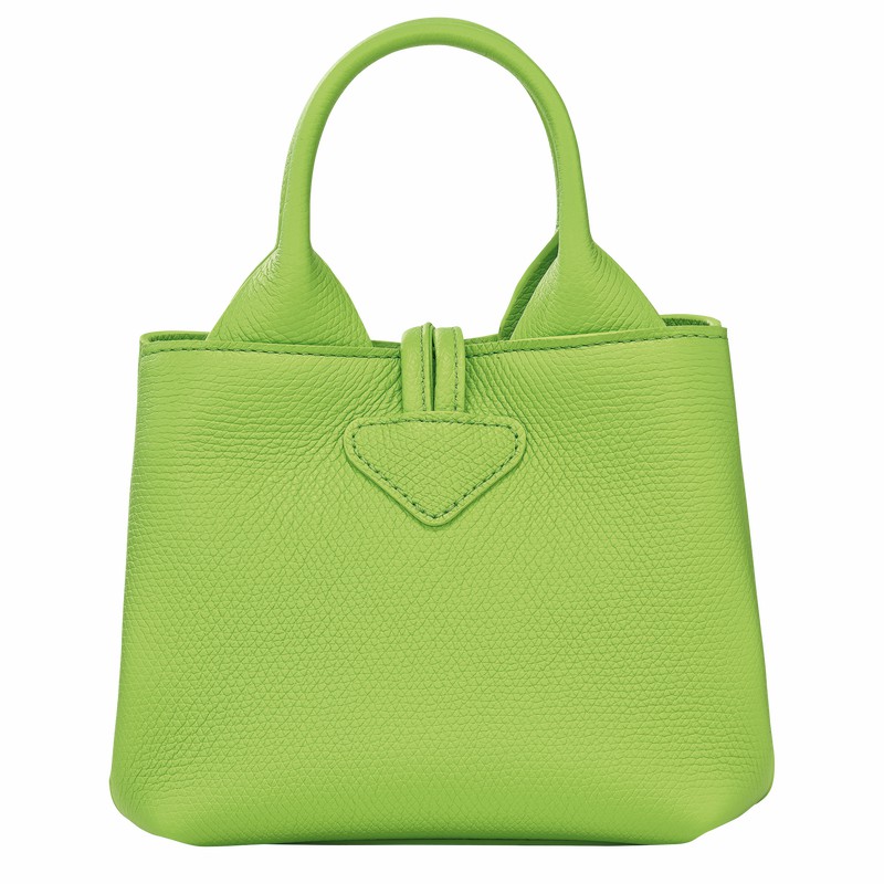 Sac a Main Longchamp Le Roseau XS Femme Vert Soldes | 10278HFP355