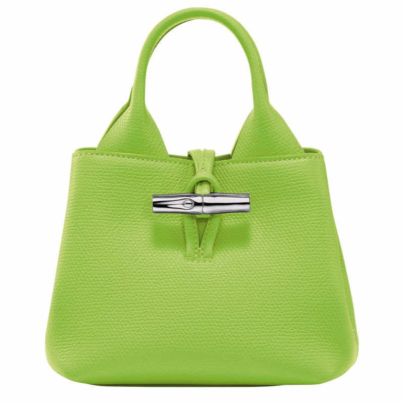 Sac a Main Longchamp Le Roseau XS Femme Vert Soldes | 10278HFP355