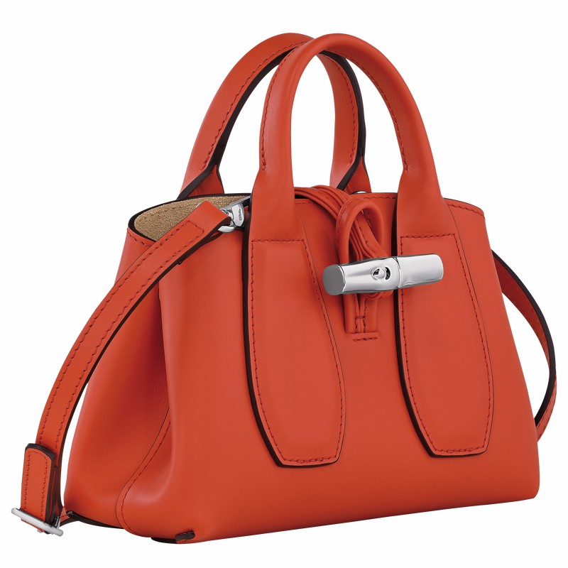 Sac a Main Longchamp Le Roseau XS Femme Orange Soldes | 10057HCL685