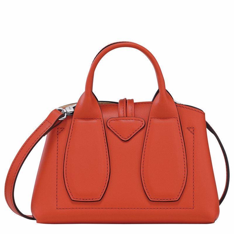 Sac a Main Longchamp Le Roseau XS Femme Orange Soldes | 10057HCL685