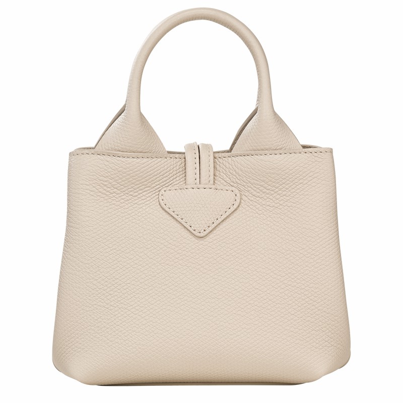 Sac a Main Longchamp Le Roseau XS Femme Blanche Soldes | 10278HFP555