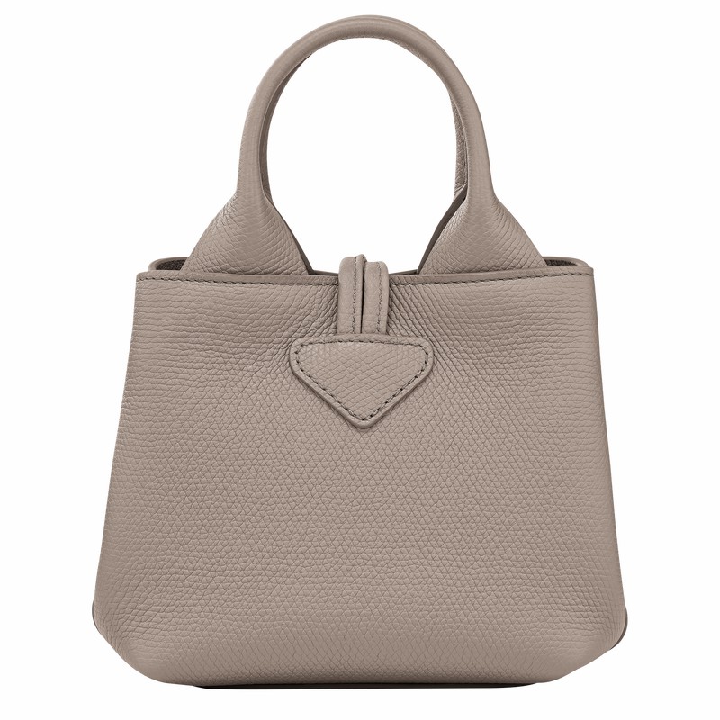 Sac a Main Longchamp Le Roseau XS Femme Grise Soldes | 10278HFP266