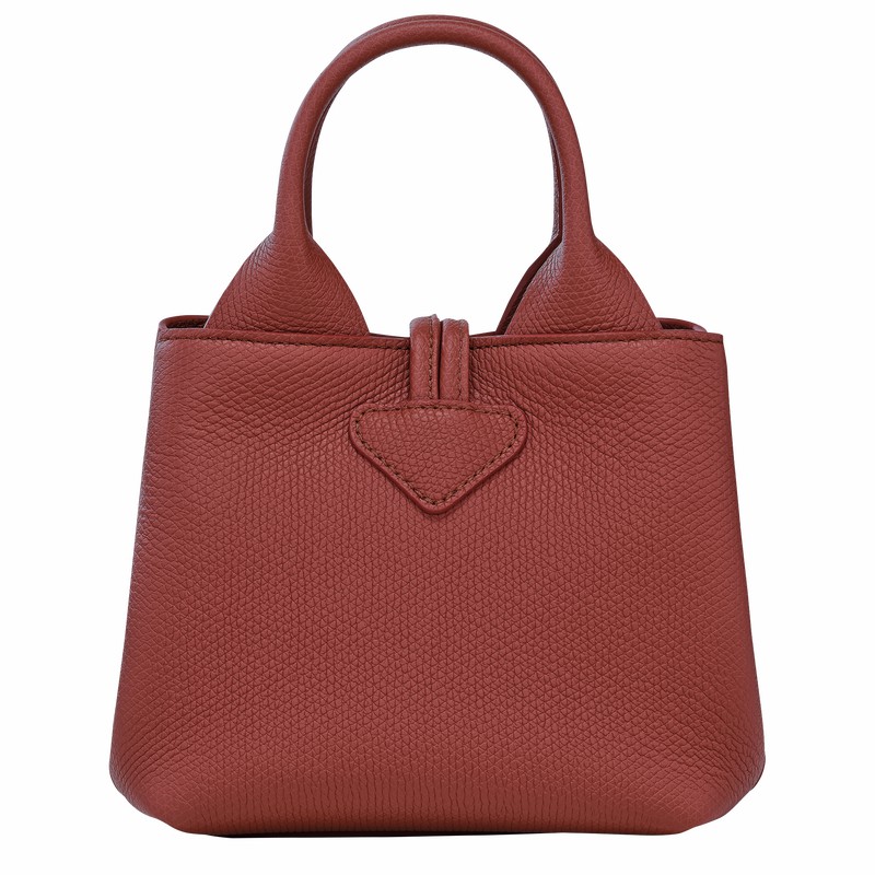 Sac a Main Longchamp Le Roseau XS Femme Marron Soldes | 10278HFP404