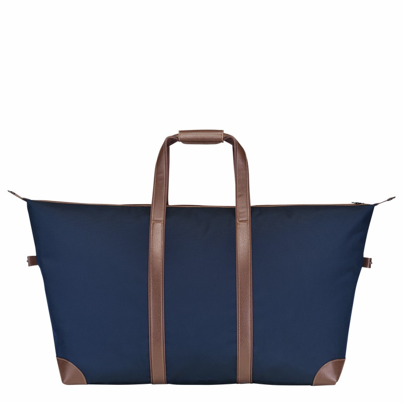 Sac de Voyage Longchamp Boxford L Femme Bleu Soldes | L1223080127