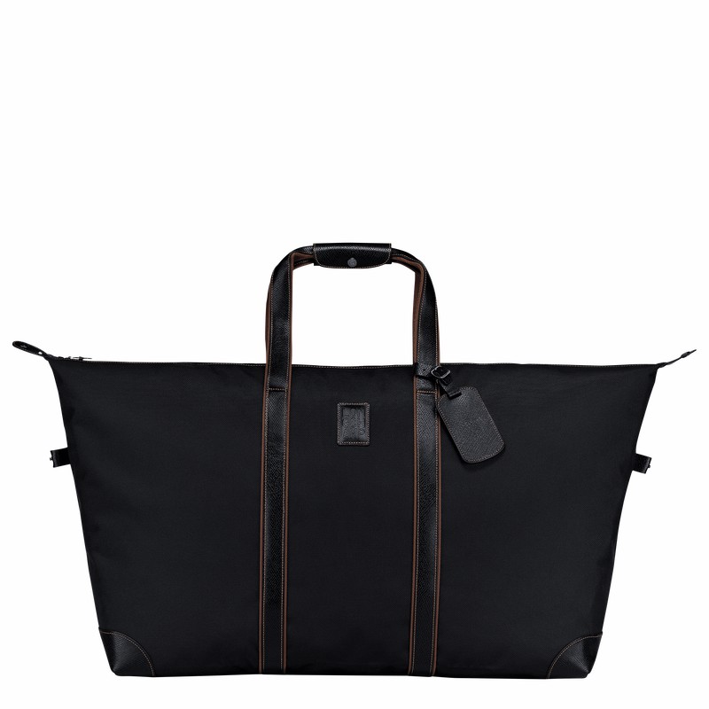 Sac de Voyage Longchamp Boxford L Femme Noir Soldes | L1223080001