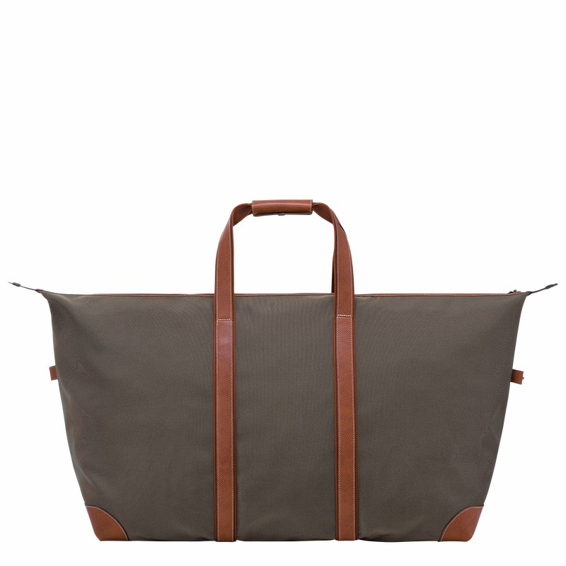 Sac de Voyage Longchamp Boxford L Homme Marron Soldes | L1223080042-