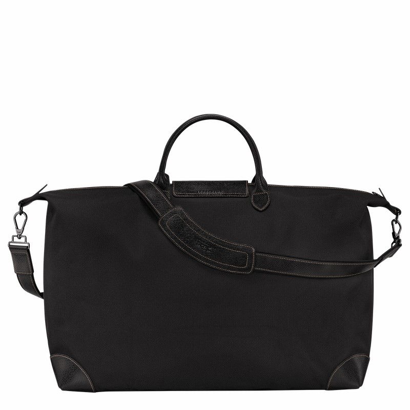 Sac de Voyage Longchamp Boxford M Femme Noir Soldes | L1625080001