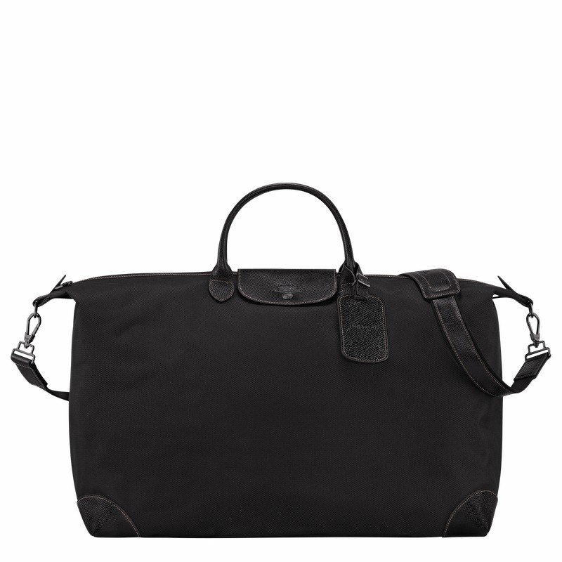 Sac de Voyage Longchamp Boxford M Femme Noir Soldes | L1625080001