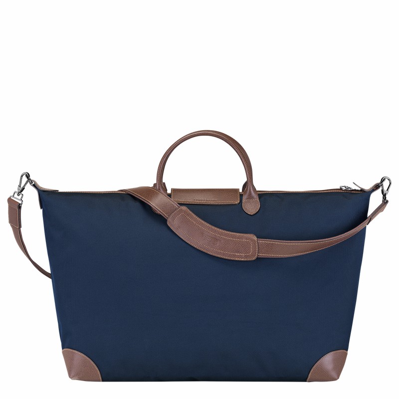 Sac de Voyage Longchamp Boxford M Homme Bleu Soldes | L1625080127-