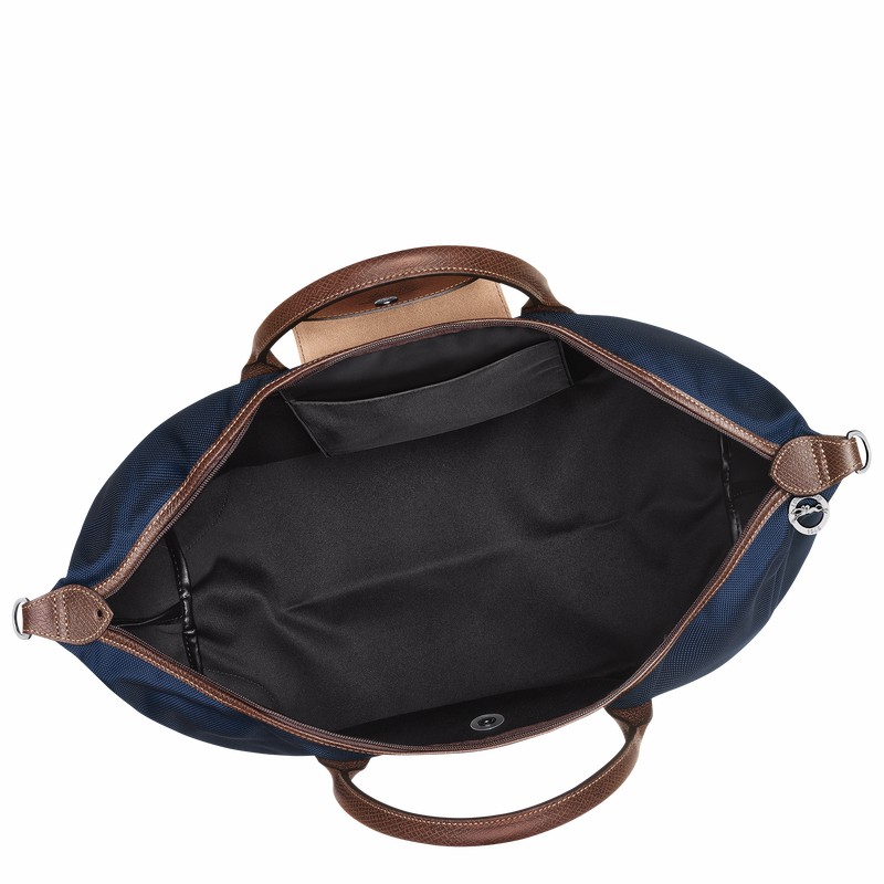 Sac de Voyage Longchamp Boxford M Homme Bleu Soldes | L1625080127-